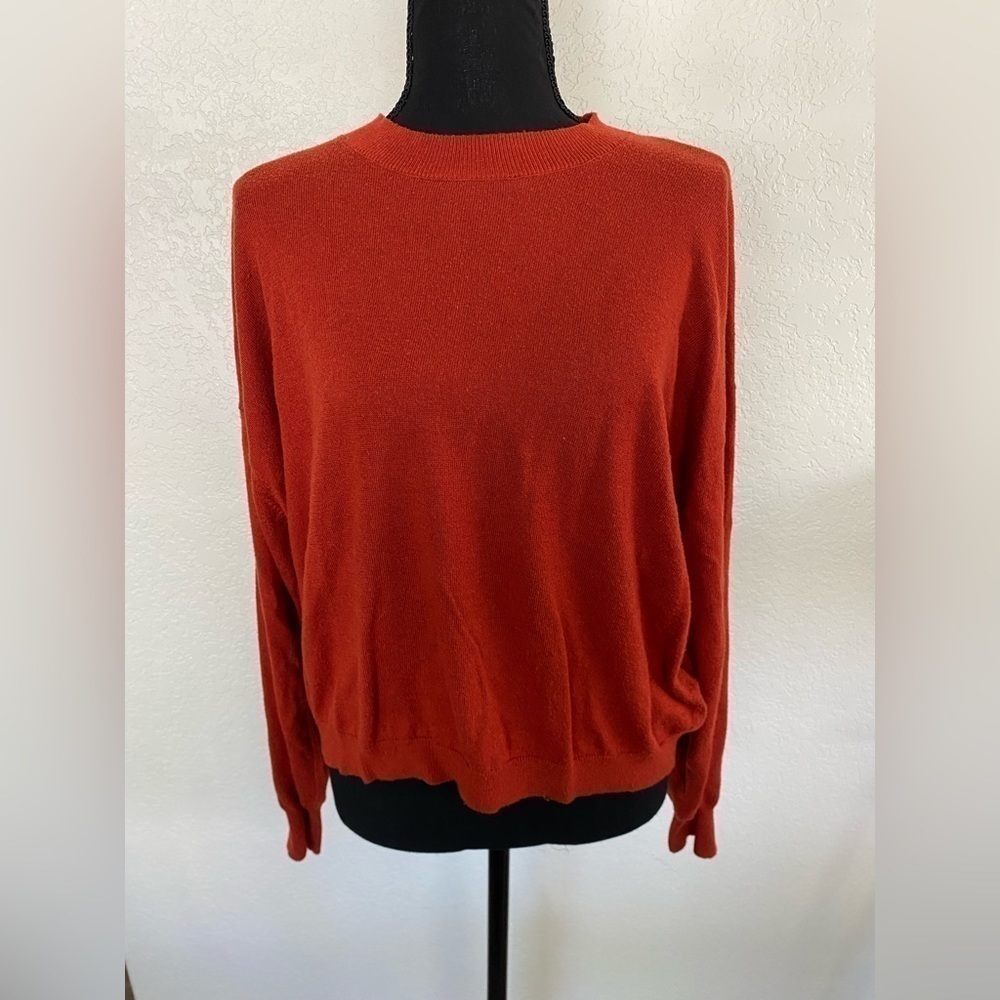 BP Rust Orange Knit Pullover Sweater • Size Large